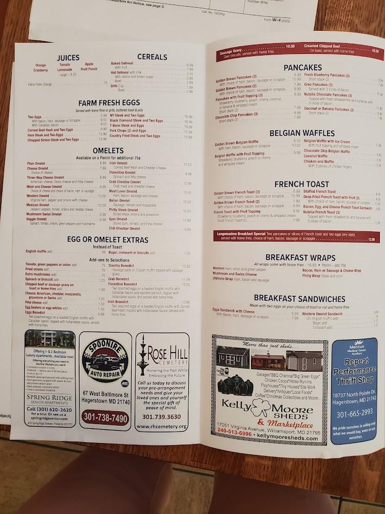 Longmeadow Diner Menu image 4